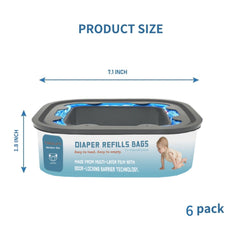 KPPTYTY odor-barrier 7-layer refills preserve a fresh nursery during changes.