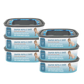 KPPTYTY standard-square refills for Genie Compact ensure seamless, odor-controlled diaper disposal.