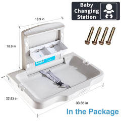 KSITEX side-hooks-diaper-holders keep diapers within reach during a quick change.