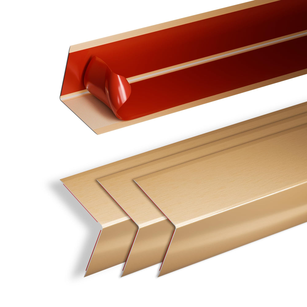 KTINITK gold 36-inch corner protector close-up showing durable aluminum construction