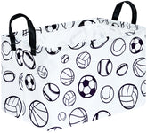 KUNRO basketball storage basket with handles for toy organization.