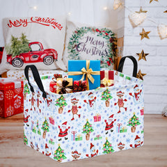 KUNRO gift storage basket with collapsible design saves space when not in use.