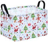 KUNRO Christmas gift storage basket with ghost design in pink, a decorative storage solution.