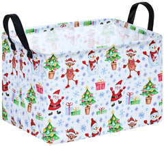KUNRO Christmas gift storage basket with ghost design in pink, a decorative storage solution.