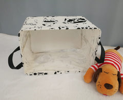 KUNRO Rectang Cow Storage Basket in nursery doubles as decor and organizer.