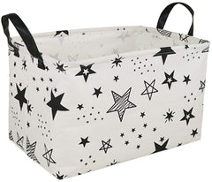 KUNRO Rectang storage basket star front view for tidy toy organization