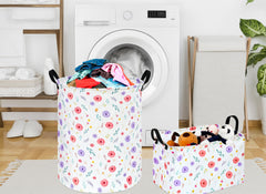 KUNRO basket folded flat; space-saving storage.