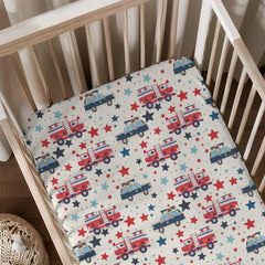 KuphiL10C Cartoon Car Sheets soft fabric for cozy crib comfort