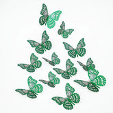 Kurilai 3D butterfly wall decor 8cm adds vibrant, shimmering color to nursery walls.