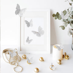 Kurilai butterfly wall decor brightens living room vibe.