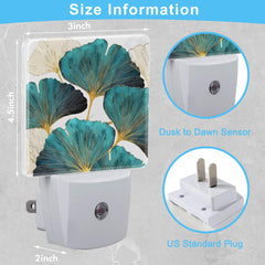 KXWQTRDD Ginkgo Leaves night light with dusk-to-dawn sensor.