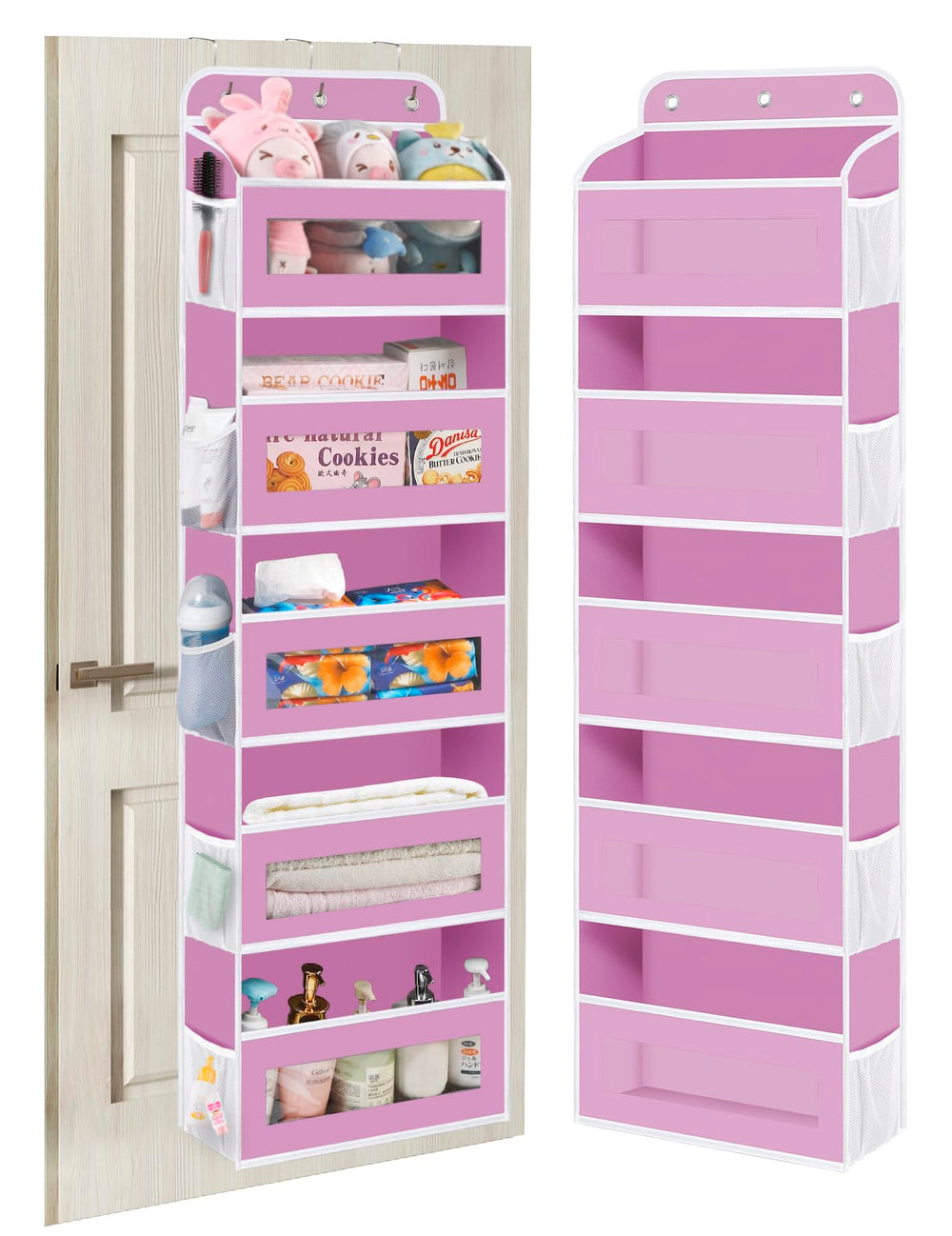 KYEVIS over-the-door-organizer with five shelves boosts nursery storage