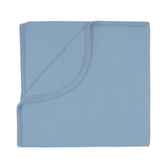 KYTE BABY blanket in slate close-up showcases plush bamboo fabric for year-round cuddling