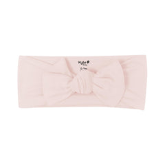 KYTE BABY bow made from bamboo rayon, front view, gentle touch to delicate outfits.
