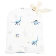 Kyte Baby Jurassic crib sheet folded packaging for gifting or storage.
