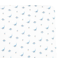 Kyte Baby Jurassic crib sheet pattern detail for playful nursery decor.