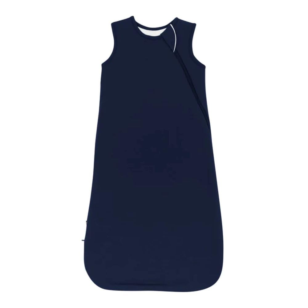 Kyte Baby sleep bag navy in crib feels breathable and soft for gentle nights.