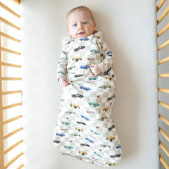 KYTE BABY sleep bag worn as a wearable blanket for easy snuggles.