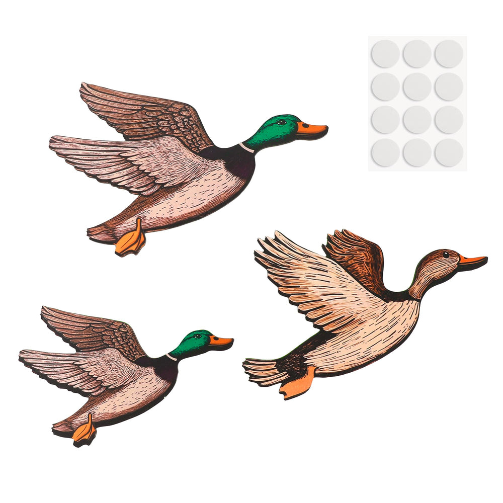 Kytvl wooden mallard duck 12-inch wall art adds vintage farmhouse charm to entryways.