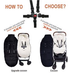 KZ Dotnz baby winter stroller blanket top-removable-cover highlights versatile season-use