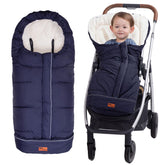 KZ Dotnz stroller footmuff water-repellent shell keeps baby warm on chilly walks.