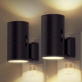 L LOHAS LED night light plug-in with vintage black frame adds rustic charm