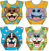 LA Baby crumb snatcher bib buckle-closed keeps meals snug and mess contained.