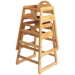 L.A. Baby high chair in restaurant-style compact design for small spaces.