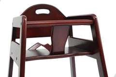 L.A. Baby high chair stackable design with built-in hand hold facilitates easy room-to-room moves.