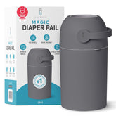 L.A. Baby Magic Diaper Pail with odor-blocking system keeps nursery smells contained.