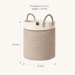 LA JOLIE MUSE basket-size-16x14x14 accommodates blankets and towels for easy transport