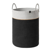 LA JOLIE MUSE woven rope storage XL Ebony Black with durable construction for chic organization.