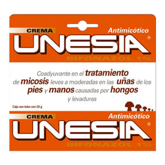 Laboratorios Kener Unesia cream texture close-up indicating a light, hydrating feel.