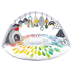 LADIDA Baby Gym Play Mat setup shows quick assembly for on-the-go play areas.