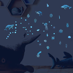 Ladinimo baby nursery wall art stickers create soft glow focal points