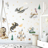 Ladinimo dragon wall sticker flying dragon adds vibrant color to kids' rooms