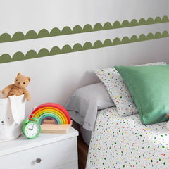 Ladinimo nursery wall sticker shown on a soft wall for cute decor.