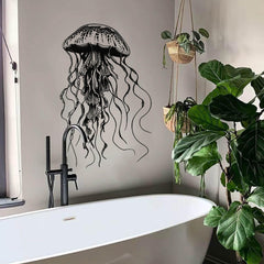 Ladinimo jellyfish decals on glass doors add a playful ocean vibe to classrooms