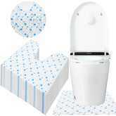 LAIAMER 50-pack disposable toilet mats pack shot highlights bulk value for multiple bathrooms.