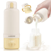 LAIKORE bottle warmer cordless travel design enables on-the-go feeding.