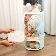 LALABOO blankets and soft items stored neatly in the tube.