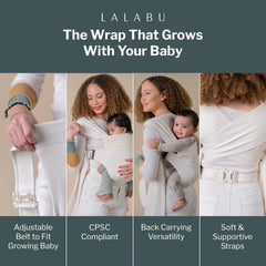 Lalabu Simple Wrap breathable modal fabric feels soft and cool against skin.