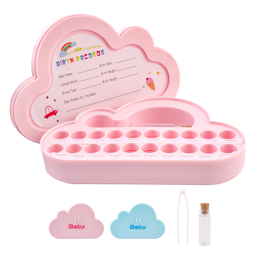 LALADUCK tooth fairy box cloud-front view for keepsake storage.