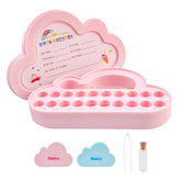 LALADUCK tooth fairy box cloud-front view for keepsake storage.
