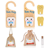 LALADUCK tooth fairy door hanger blue cues bedtime visits and adds magical charm