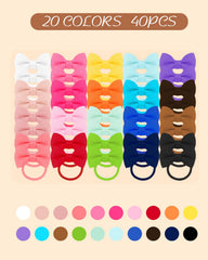 LALAURA soft elastic baby hair ties closeup highlighting comfortable wear without pulling