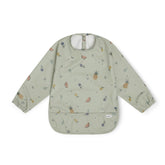 Lalo Smock Bib long-sleeve cuff close-up highlighting waterproof fabric to keep outfits clean