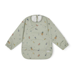 Lalo Smock Bib long-sleeve cuff close-up highlighting waterproof fabric to keep outfits clean