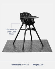 Lalo Splat Mat Reversible Side Terrazzo highlights dual design for quick mess cleanup.
