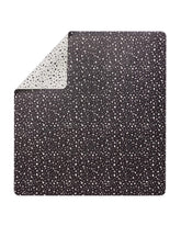 Lalo Splat Mat Terrazzo BW mealtime saves floors from messy meals.